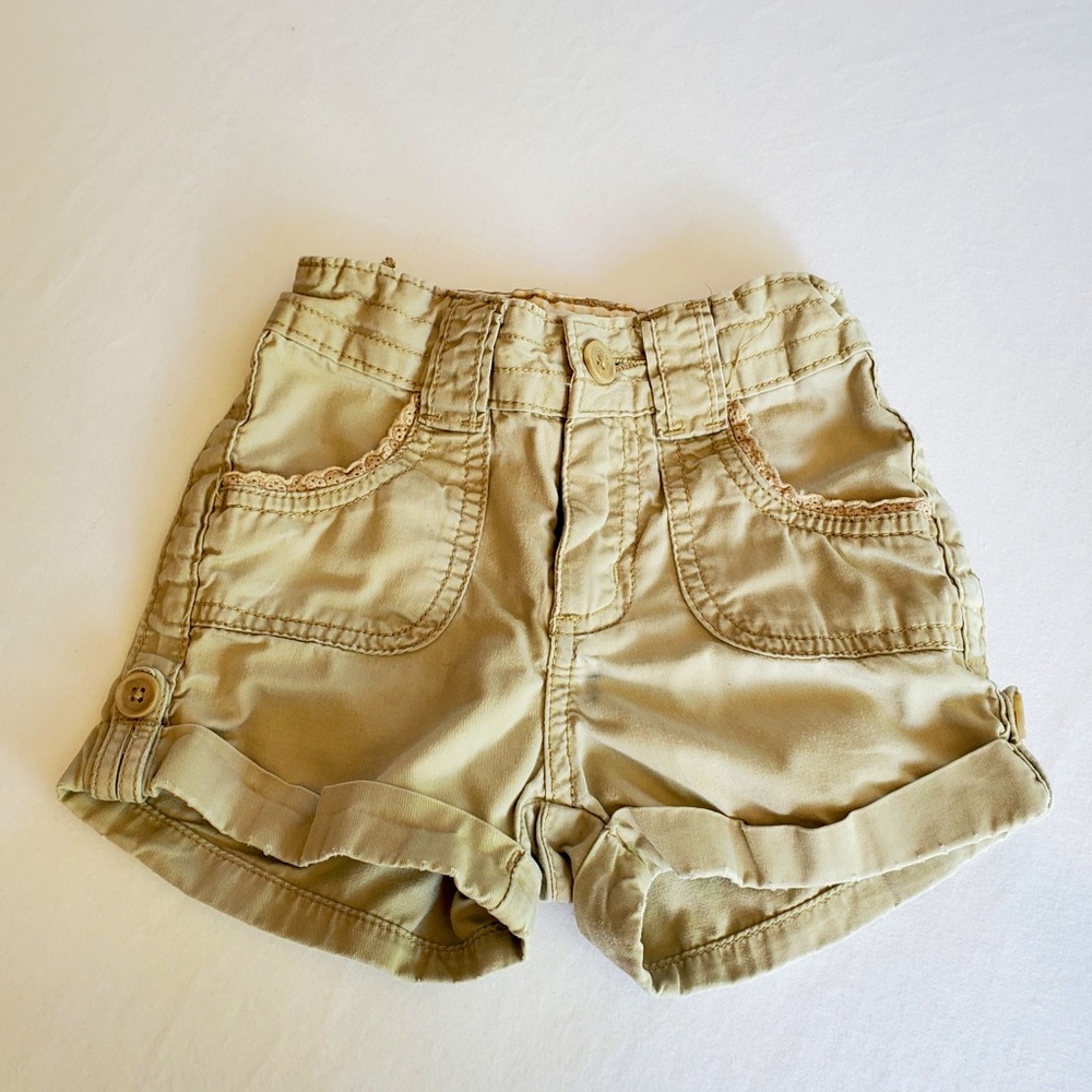 Girls Khaki Shorts